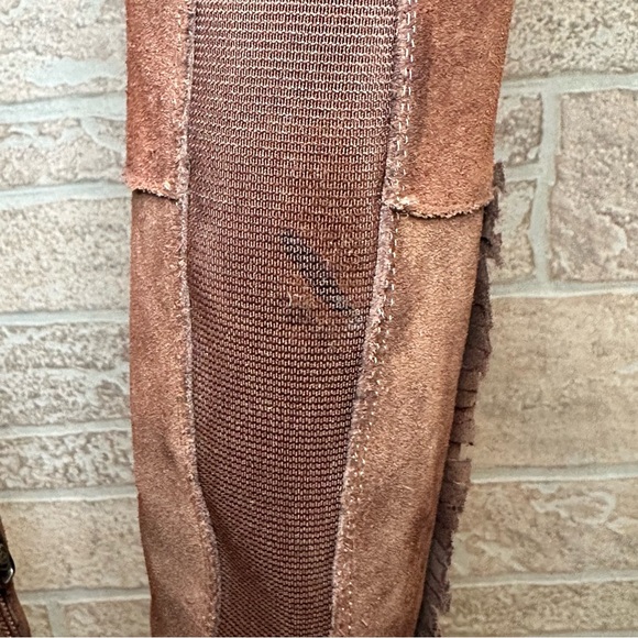 Blondo Nestle Waterproof Suede Knee High Fringe Zip Boot / Size 5.5M Women - Picture 14 of 16